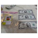 3- $2 NOTES 1976.1995