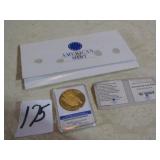 HISTORICAL 1933 GOLD DOUBLE EAGLE REPLICA W/ PAPER