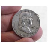 1957 SILVER FRANKLIN HALF DOLLAR