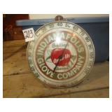 INDIANAPOLIS GLOVE COMPANY ROUND THERMOMETER