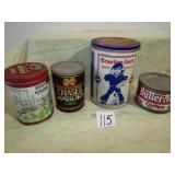 4- ADVERTISING TINS -COFFEE -MORE