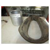 HORSE COLLAR ; ALUMINUM PAIL