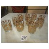 1- -JEWEL TEA AUTUM LEAF GLASSES