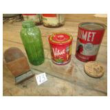 COPPER MATCH SAFE ;VELVET TOBACCO TIN ; MORE