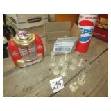 GLASS CHEST BOARD W/ PIECES ; POP COLLECTIBLES