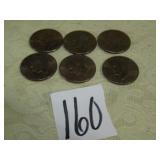 6- BICENTENNIAL EISENHOWER DOLLARS