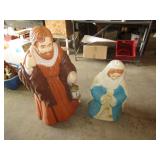 2- OUTDOOR BLOWMOLDS 37" &28"