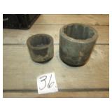 2- 12 POINT IMPACT SOCKETS -2 3/4 ,2 1/8