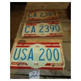 BICENTENNIAL LICESE PLATES
