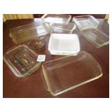 9- GLASS BAKEWARE DISHES