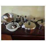 8- REVEREWARE POTS & PANS ;SS BOWLS; MORE