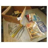 BOX OF TOOLS; DOGDE CHILTON BOOKS; ROAD MAPS