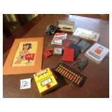 PARKER PEN SET; 1960 GE BOOKLETS ; BOTTLE