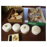 ESTATE JEWELRY ;POWDER BOWLS; MORE