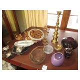 SILVER PLATE ; BRASS DECOR