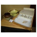 WHEAT SNACK SET ;STONEWARE