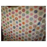 VINTAGE HAND STITCHED QUILT TOP
