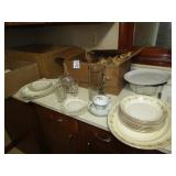 2 BOXES CHINA ;GLASSWARE