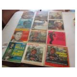 12- 45 RECORDS -JOHNNY CASH, WEBB PIERCE, HANK
