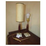 PR. MID CENTURY VANITY LAMPS -MISSING ONE SHADE