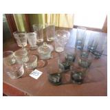 20+ PIECES GLASSWARE