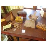 OLD JEWELRY BOXES ; MORE