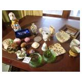 LEFTON FIGURINES ; CRYSTAL BIRD ; EGGS ;MORE