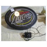 MILLER LITE NEON LIGHT SIGN -DOES NOT WORK 181/2"
