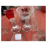 MOON & STARS CANDY DISH; CANDLE HOLDER ;CENTER