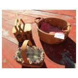 2 LONGABERGER BASKETS ; BOYD BEAR BASKET