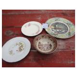 RR PLATE ;VINTAGE GLASSWARE