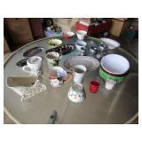BOX FULL OF DISHED ;DECORATIVE DISHES