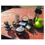 OIL LAMP ; BASKET; PITCHER ; CANDLE ;MORE