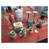 CANDLE HOLDERS; COOKIE JAR ;LANTERN LIGHT