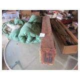 ARMY  FOLDING COT W/ BOX ; SLEEPING BAG