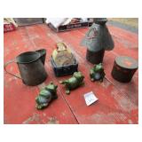 FROGS ;TIN PUNCH LIGHT; DECOR
