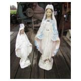 24" ,33" CONCRETE MARY STATUES