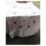 LARGE EMBROIDERY CHRISTMAS TABLE CLOTH