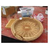 BIG FLAT BASKET ; STORAGE CONTAINERS