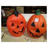 2 OUTDOOR 20" PUMPKINS
