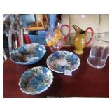2 TEA PITCHERS ; DECORATIVE DISHES ; MORE