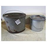 2- MINNOW BUCKETS TINWARE