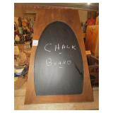 WOOD FRAMED CHALK BOARD 27" X 34"