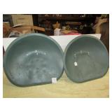 2- OLIVER 77 TRACTOR METAL SEATS