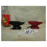 2- COLLECTIBLE MASSEY -FERGUSON 5" MINI ANVILS