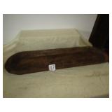 11" X39" WOOD DOUGH BOWL