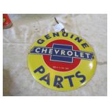 COLLECTIBLE 12" PORCELAIN CHEVROLET SIGN