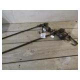 2- CAST IRON COTTON SCALES -26" &28"