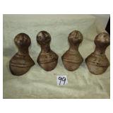 SET OF 4 CAST IRON BATH TUB FEET