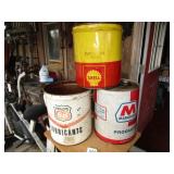 3 - 5 GAL. ADV. OIL BUCKETS -PHILLIPS, SHELL,